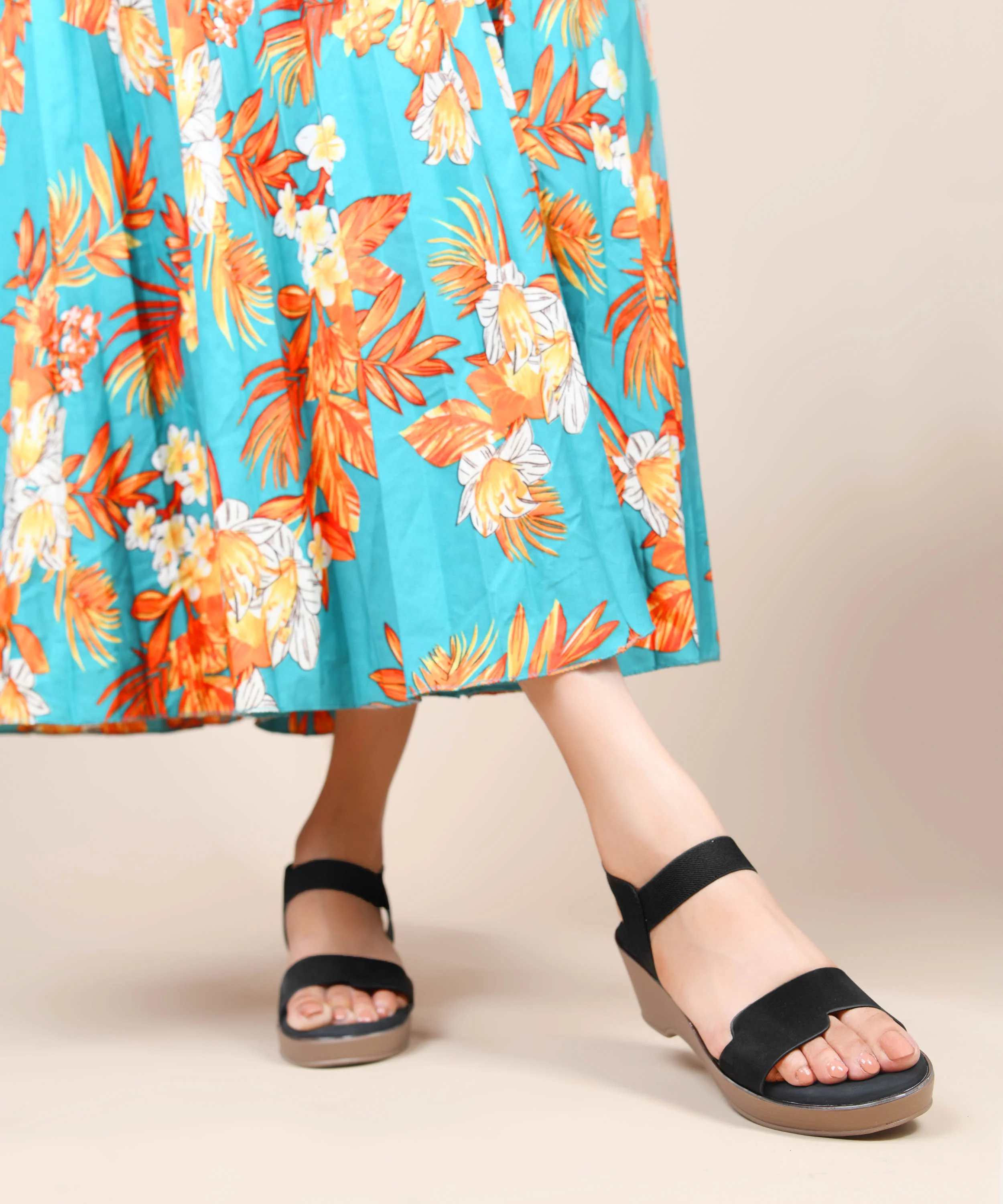 Adjustable Ankle Strap Wedge Sandals