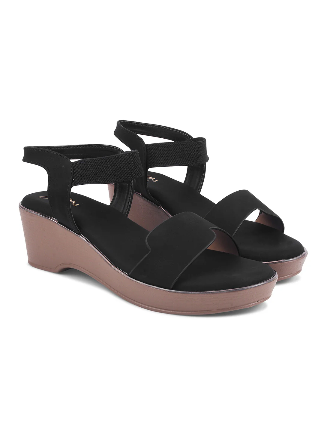 Adjustable Ankle Strap Wedge Sandals - Image 5