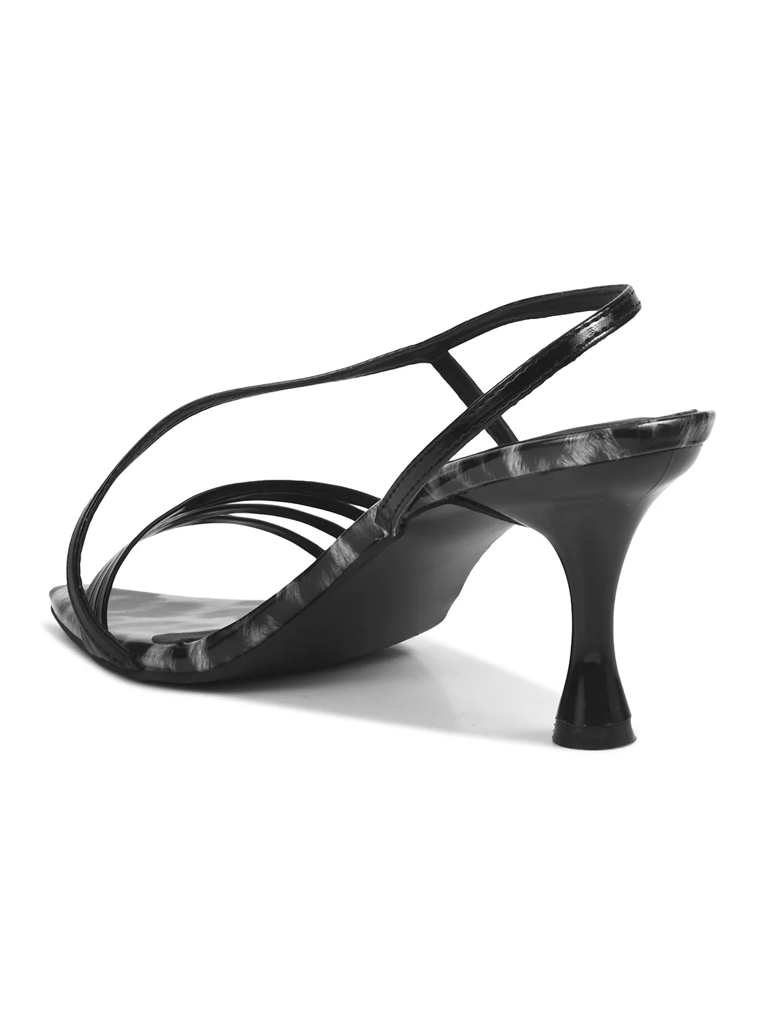 Animal Print Strappy Heels with Slingback Strap - Image 12