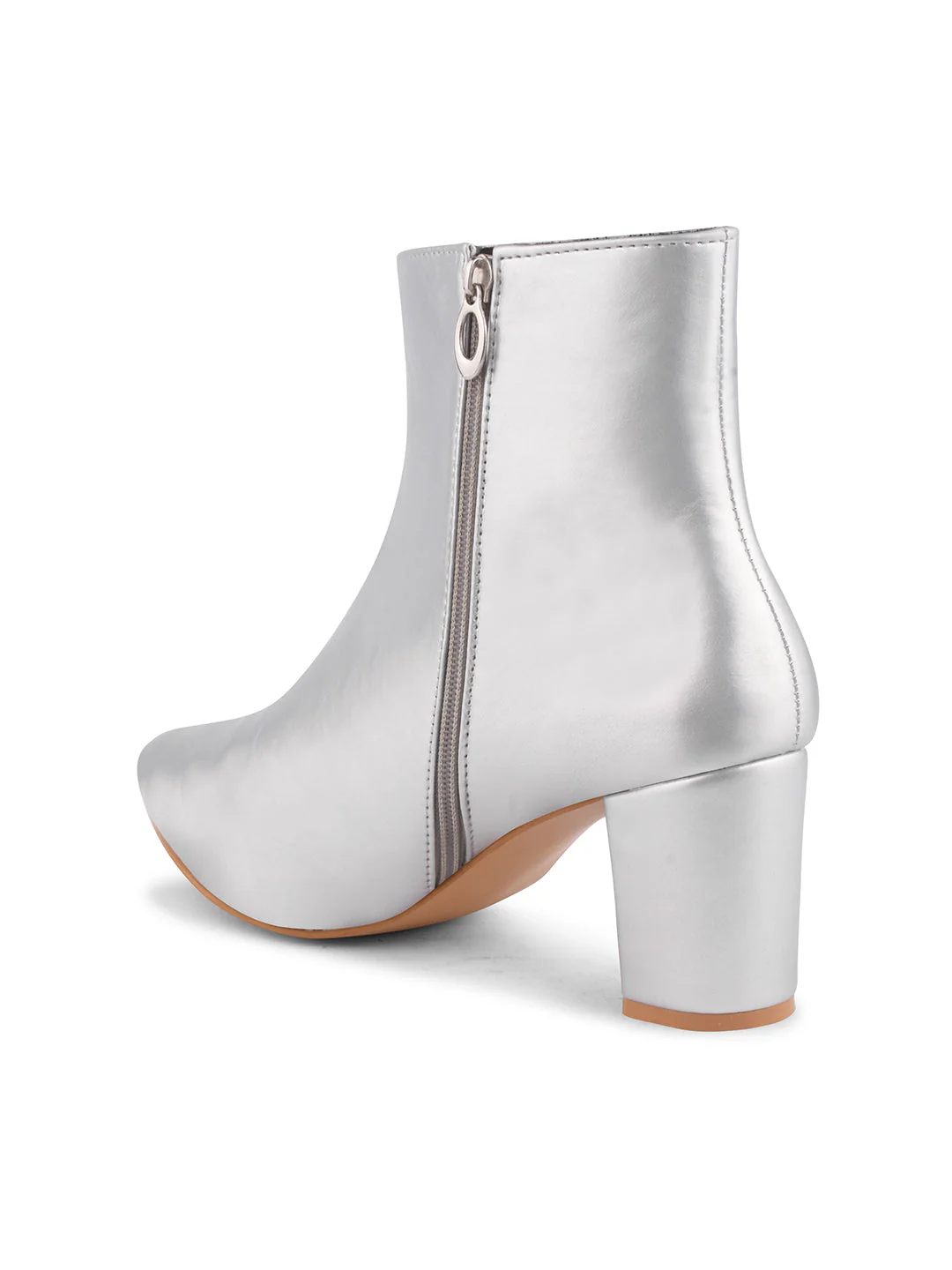 JM Looks Women's Pointed Toe Block Heel Ankle Boots - Image 12