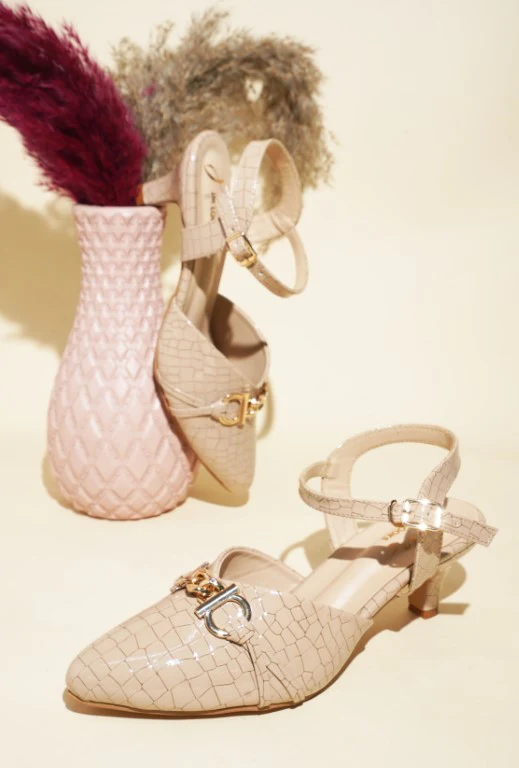 Ankle Strap Bellie Heels With Bows
