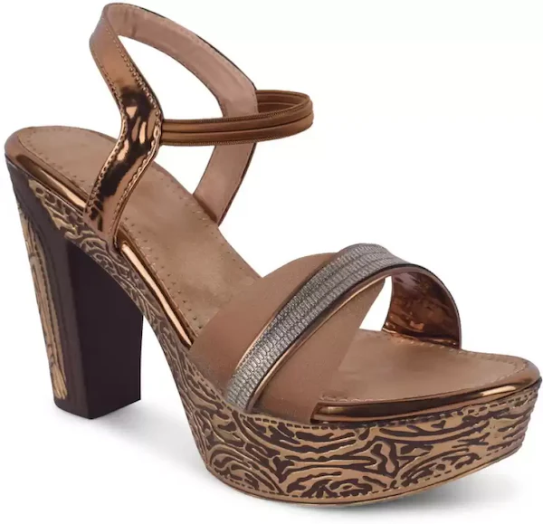 Ankle-Strap Chunky Heeled Sandals - Image 3