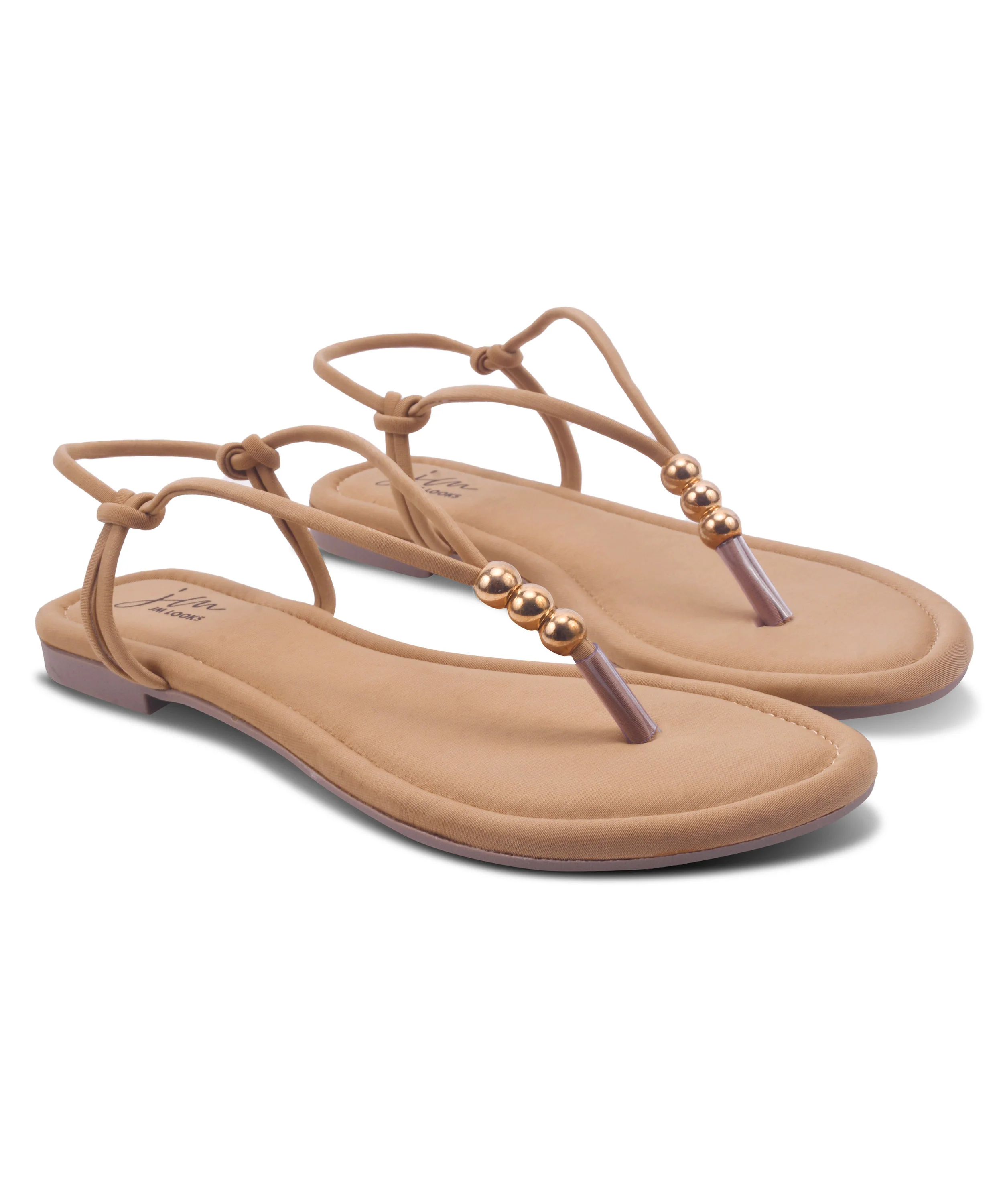 Beaded Strap Flat Toe Ring Sandals - Image 5