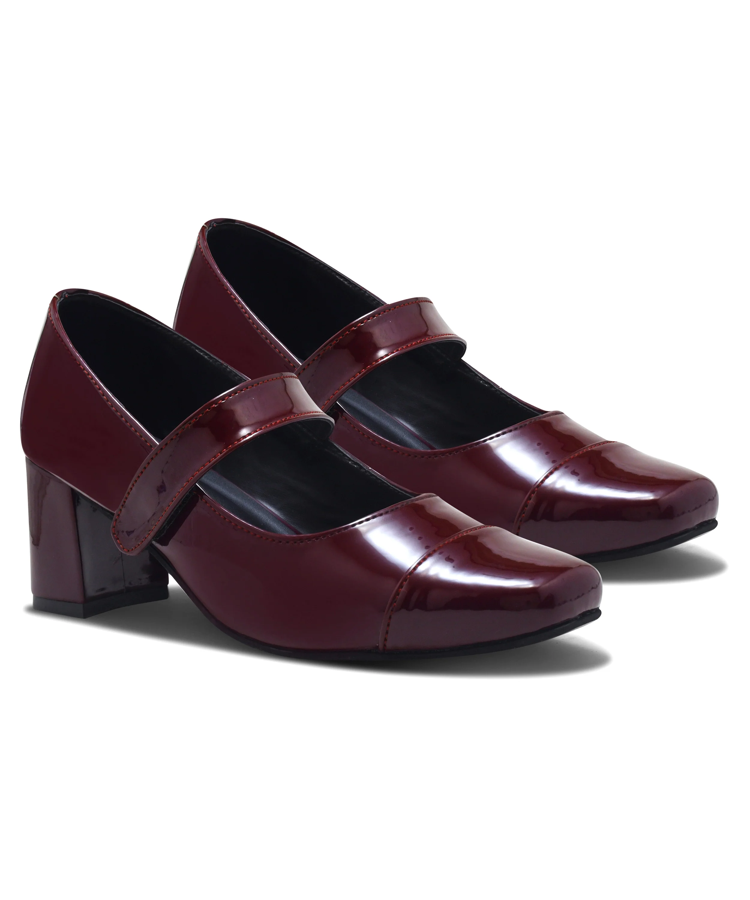 Block Heel Mary Jane Pumps - Image 11