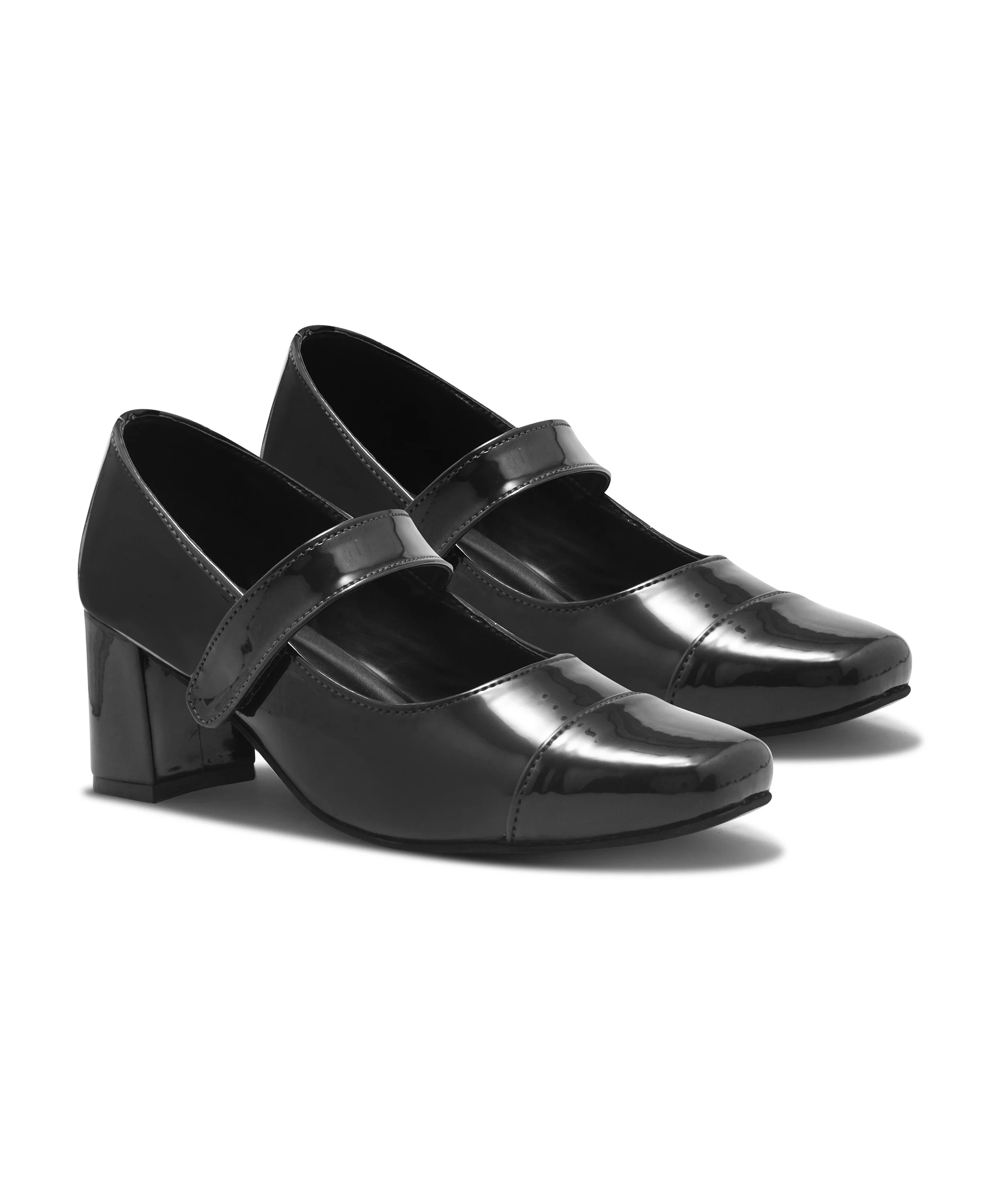 Block Heel Mary Jane Pumps - Image 5