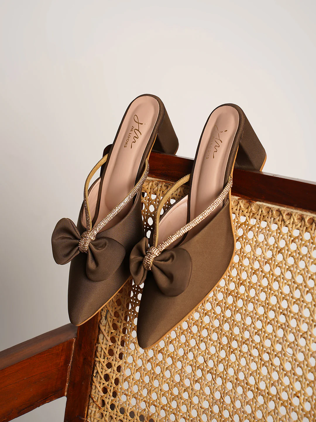Block Heel Mules with Bow Embellishment - Image 12