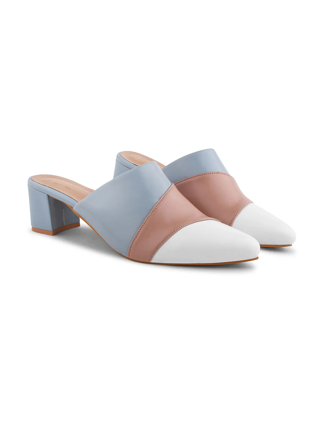 Jm Looks Women's Pointed Toe Block Heel Mules - Image 12