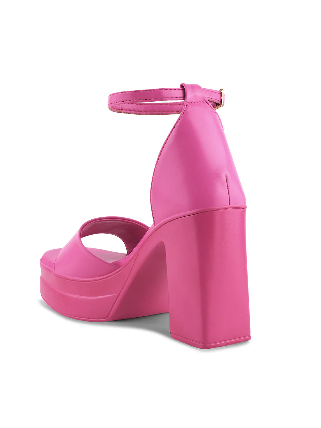 JM Looks Women's Platform Ankle Strap Block Heels - Image 19