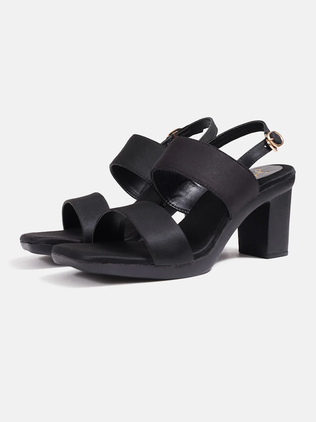 Block Heel Sandals with Broad Straps and Slingback Design - Image 5