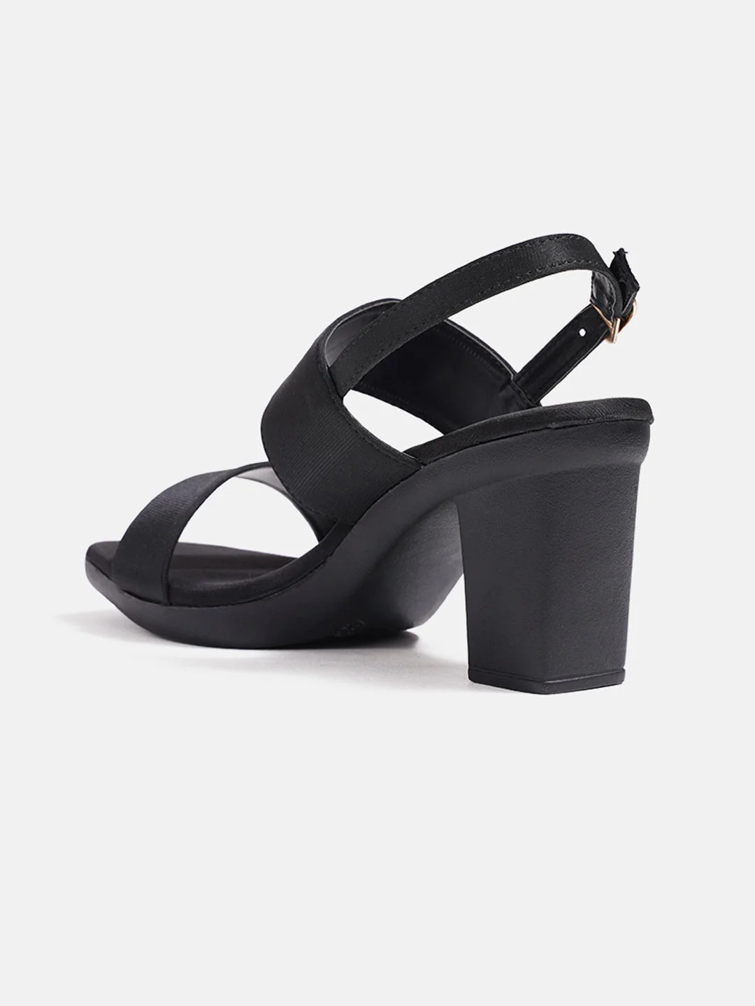 Block Heel Sandals with Broad Straps and Slingback Design - Image 6