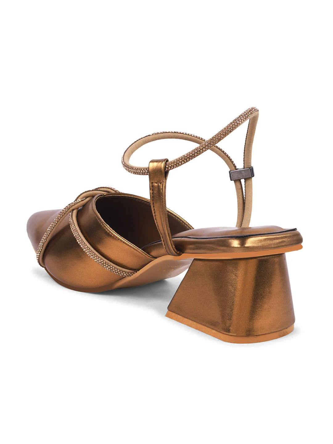 JM Looks Women's Embellished Slingback Block Heels - Image 12