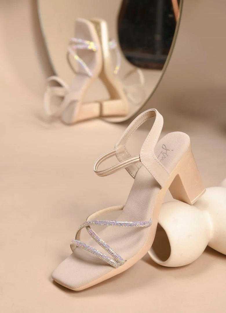 Jm Looks Embellished Block Heels for Women - Image 15
