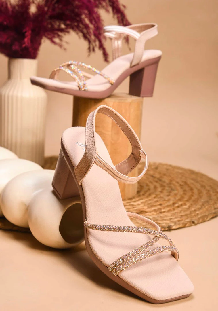 Jm Looks Embellished Block Heels for Women - Image 7