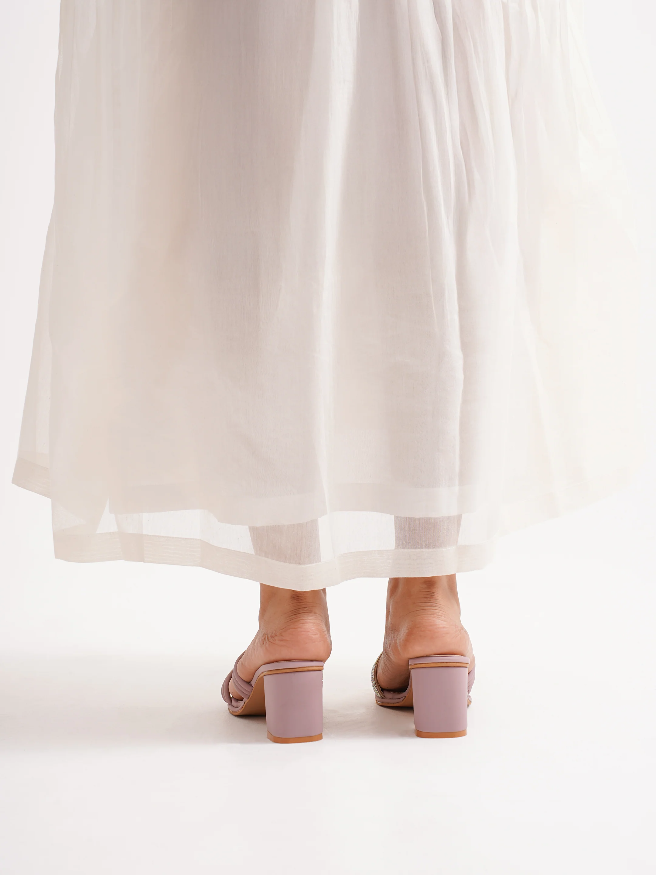 Block Heel Slides with Decorative Knot Detail - Image 13