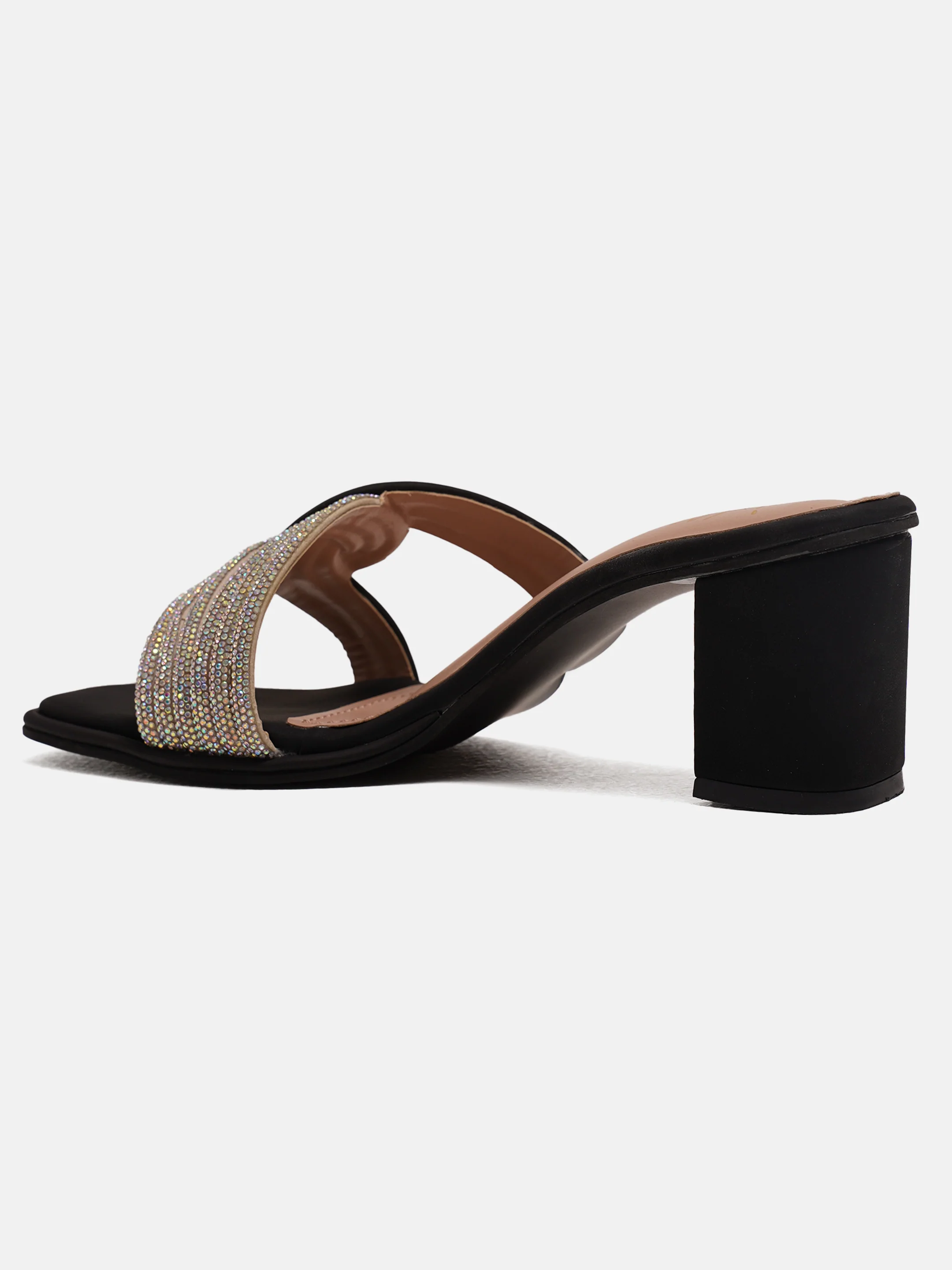 Block Heel Slides with Decorative Knot Detail - Image 5