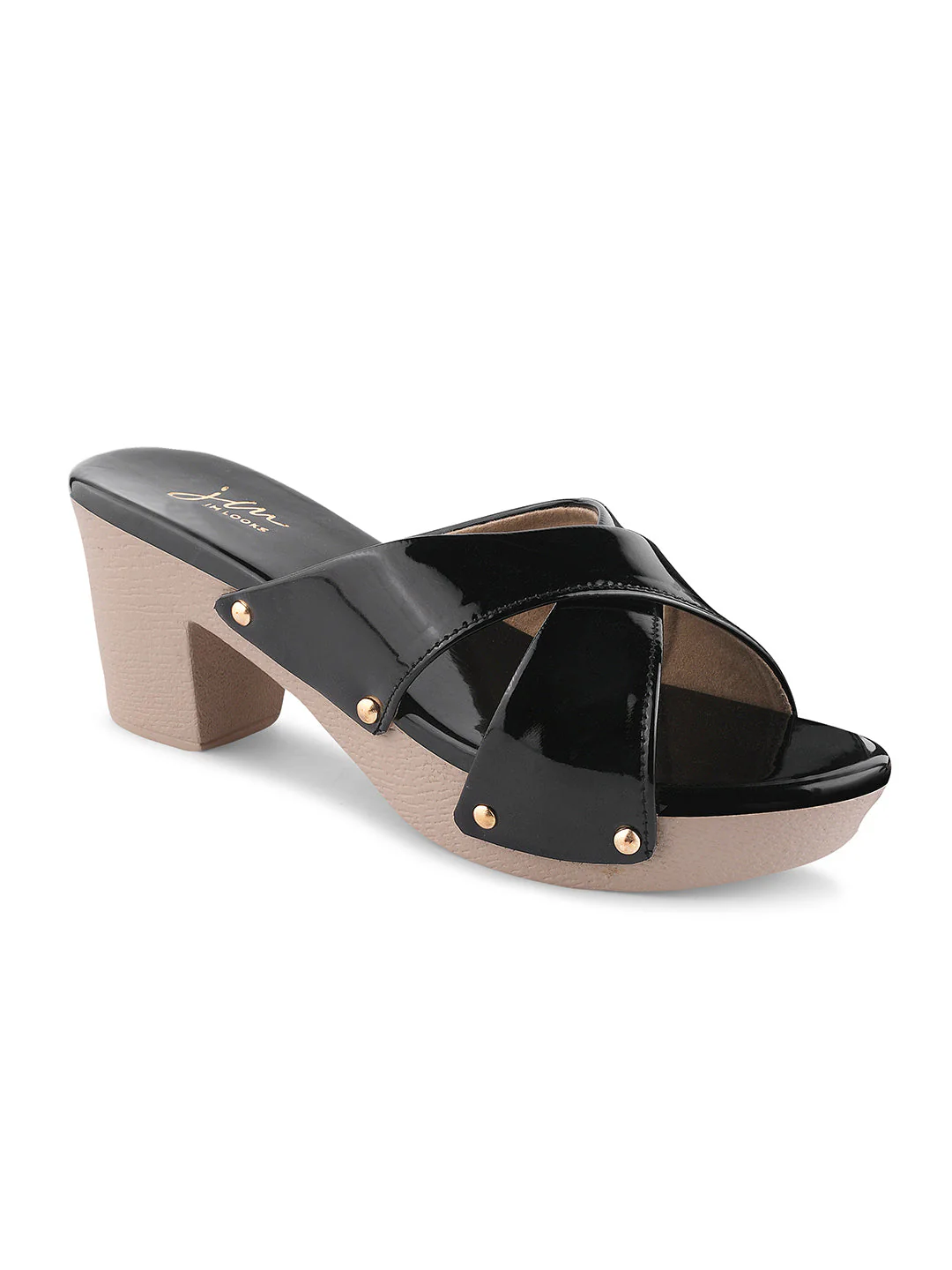 Jm Looks Women's Criss-Cross Block Heel Sandals - Image 6