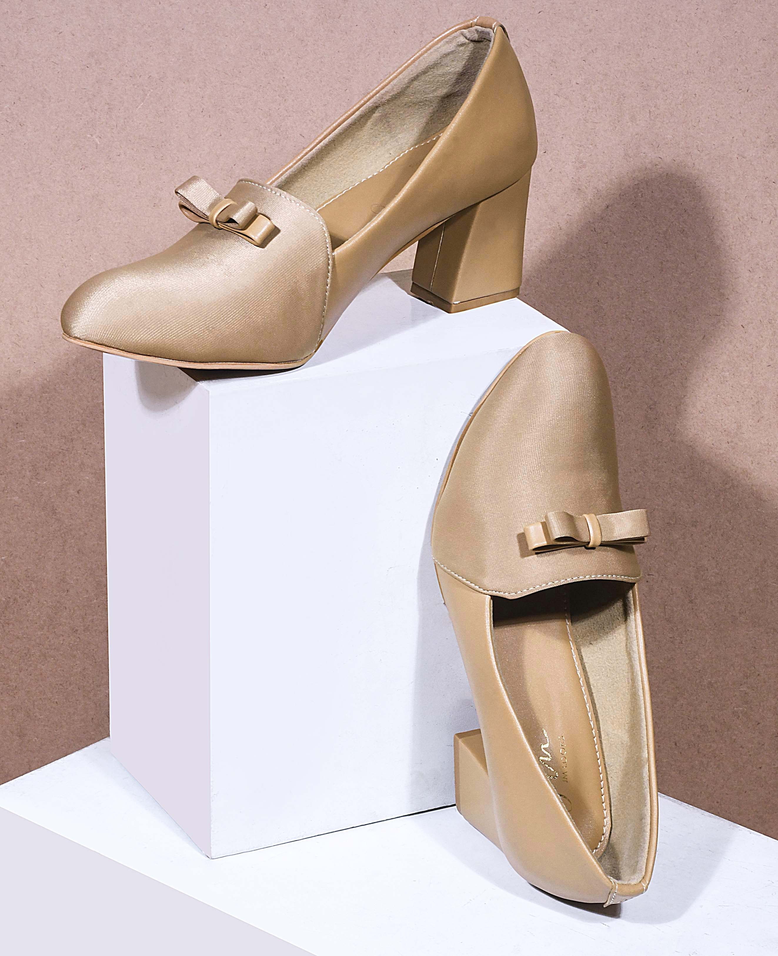 Jm Looks Elegant Block Heel Pumps for Women & Girls