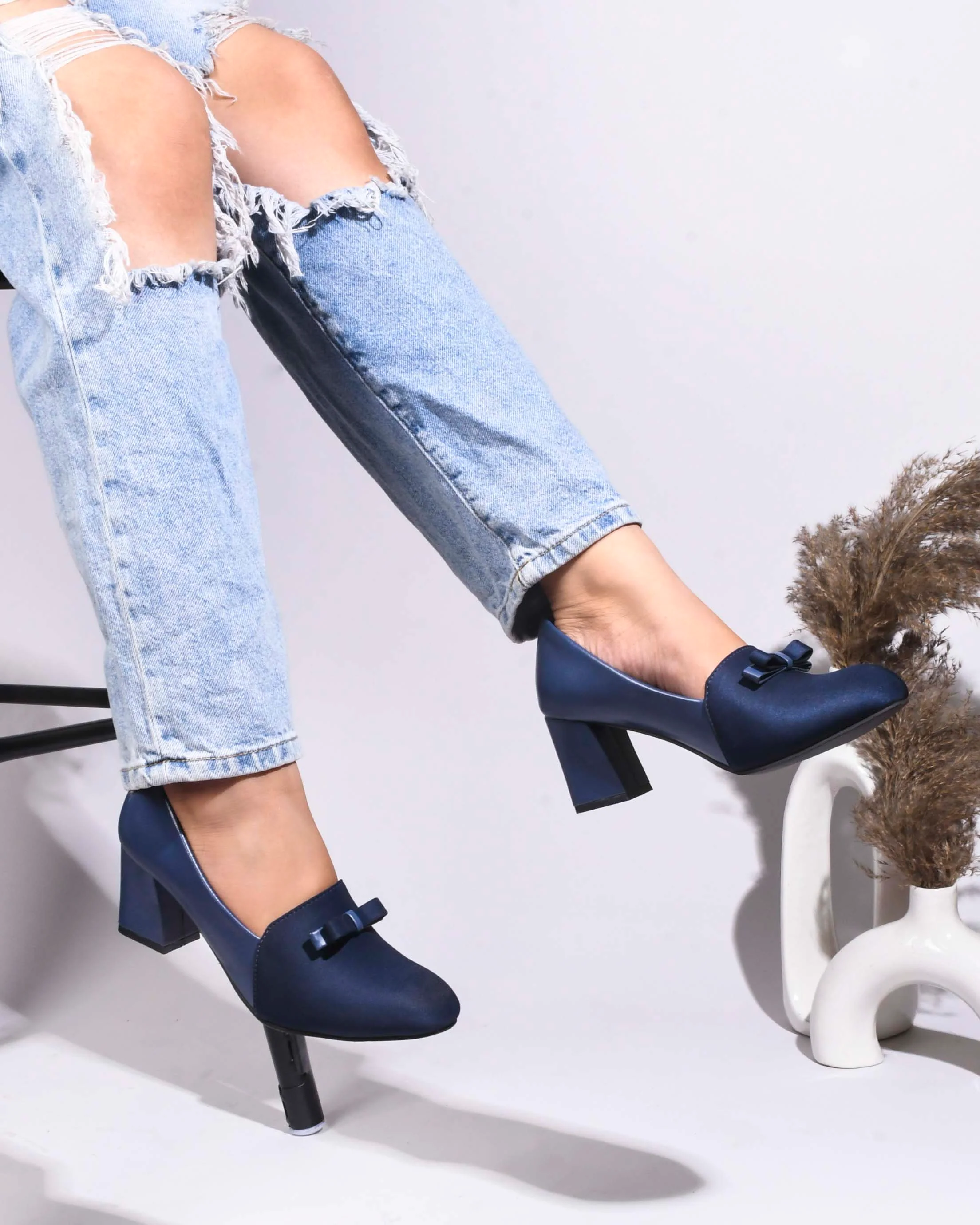 Jm Looks Elegant Block Heel Pumps for Women & Girls - Image 14