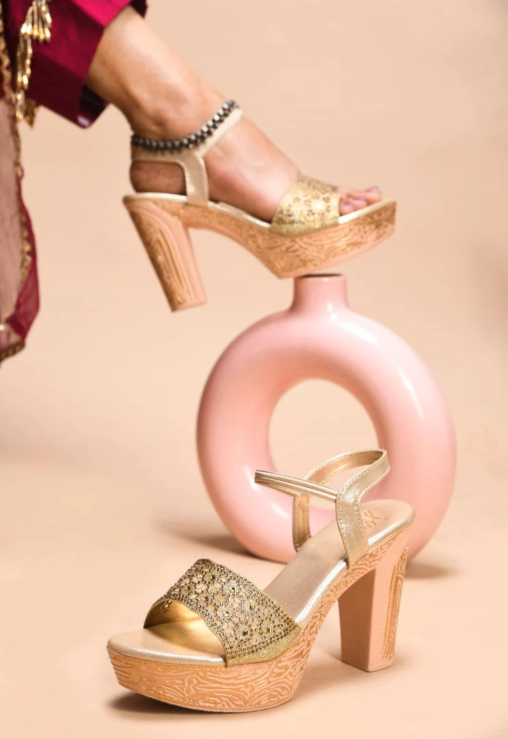 Jm Looks Glamourous Block Heel Sandals for Women - Image 10
