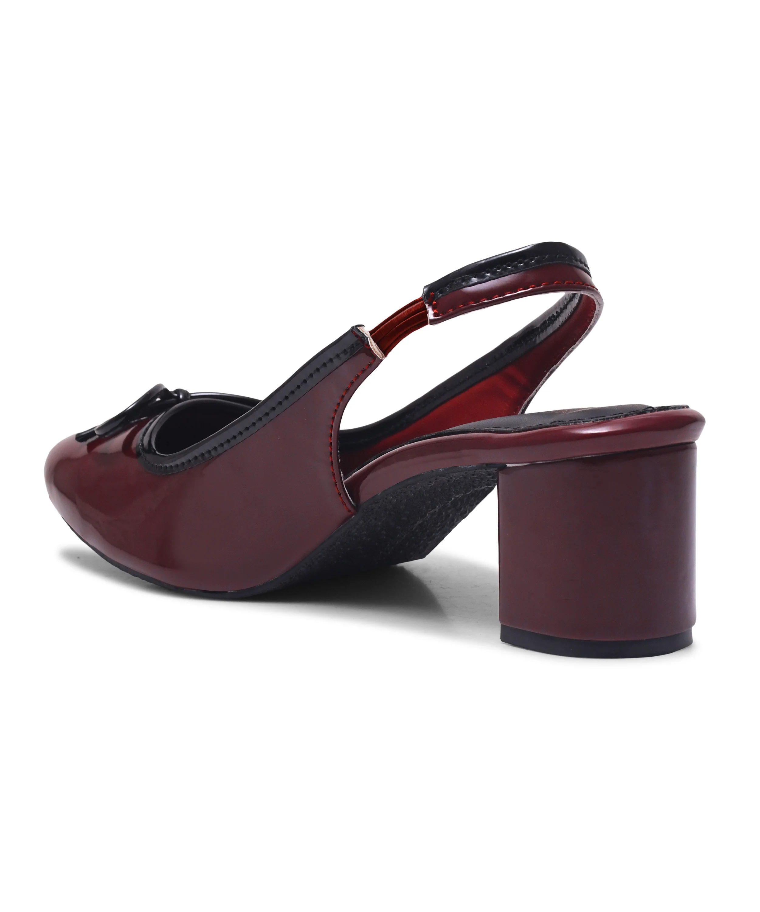 Blush Pink Slingback Block Heels - Image 16