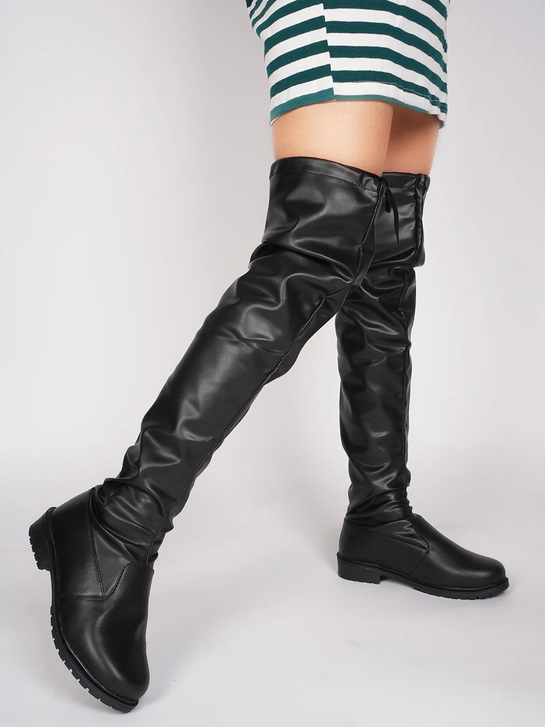 Faux Leather boots Knee-high for women - Image 4