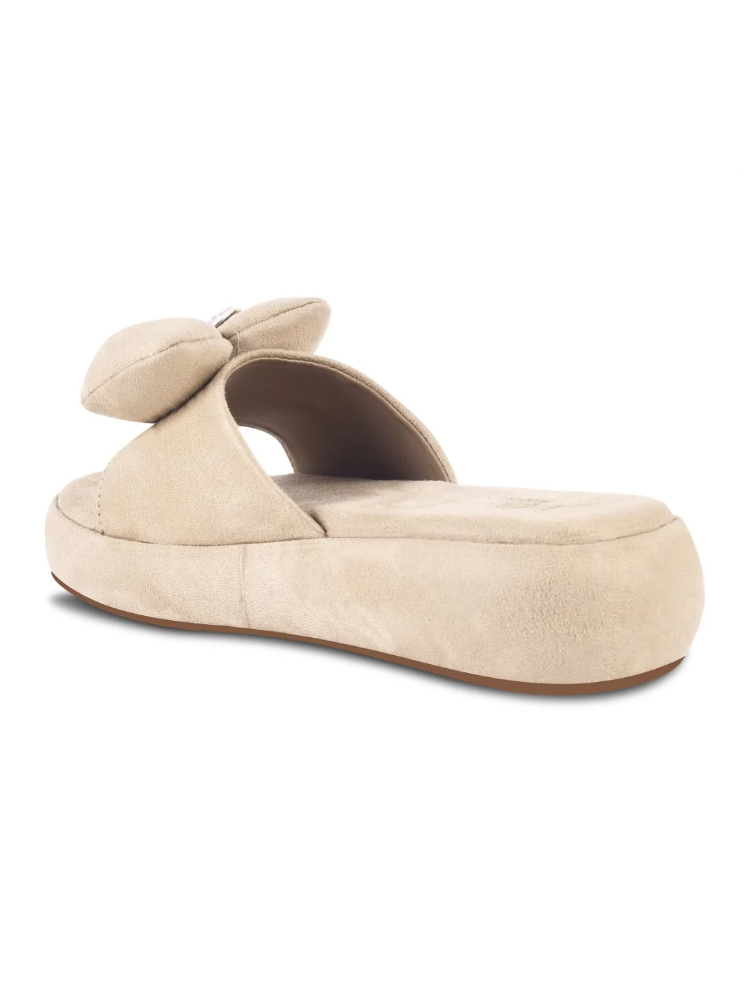 Bow Accent Plush Slides - Image 7
