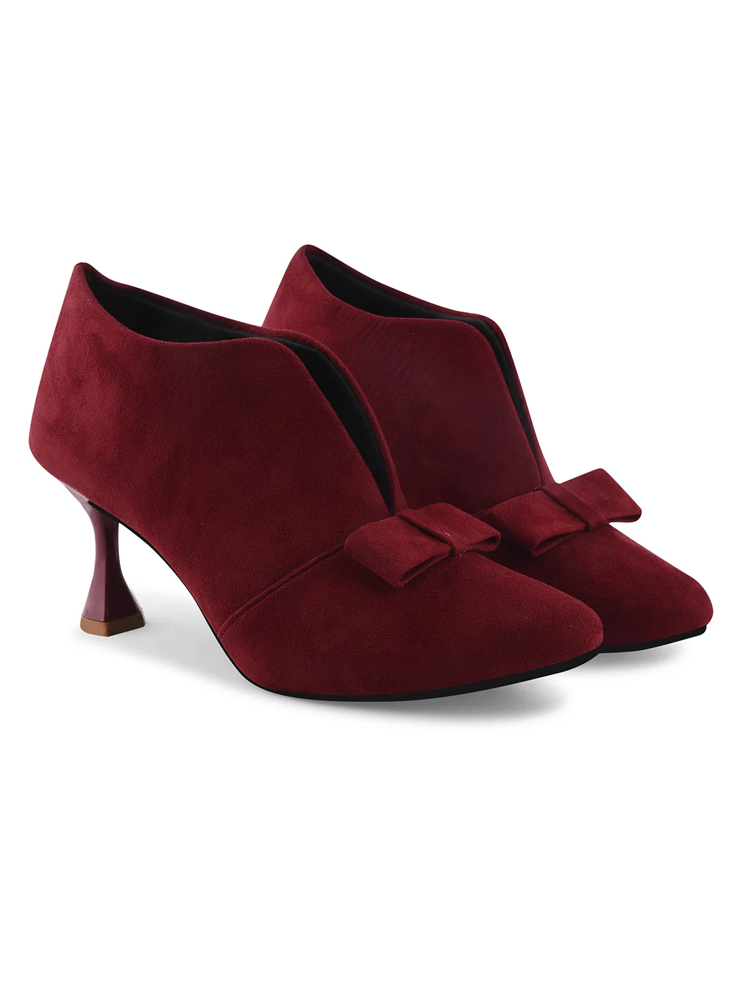 Jm Looks Women's Bow Detail V-Cut Heels - Image 18