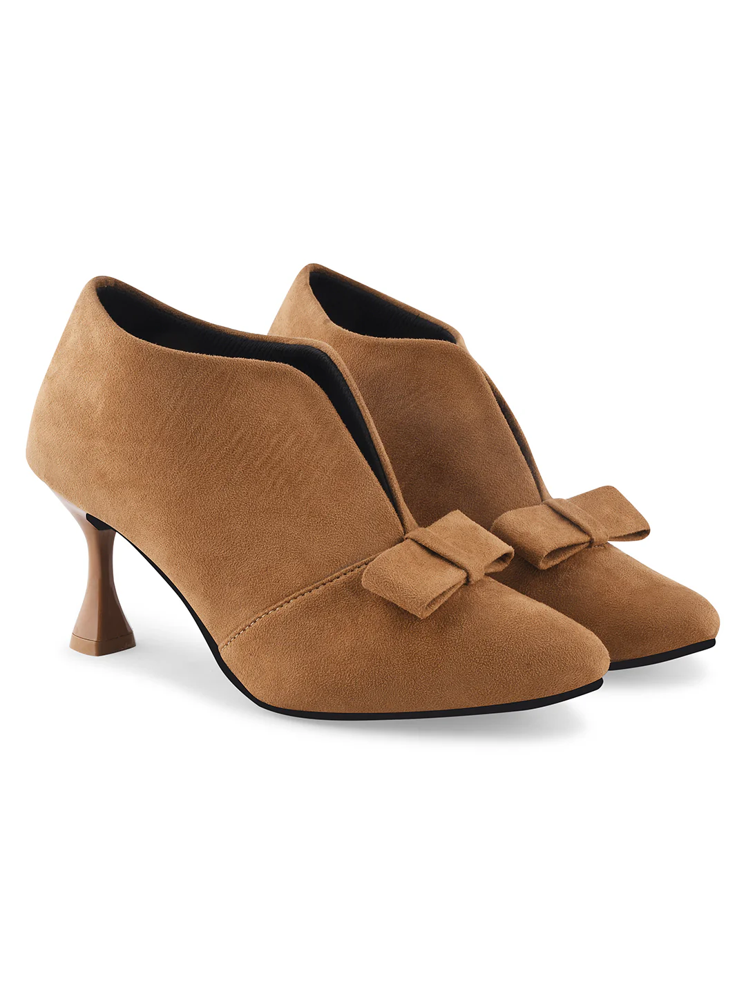 Jm Looks Women's Bow Detail V-Cut Heels - Image 6