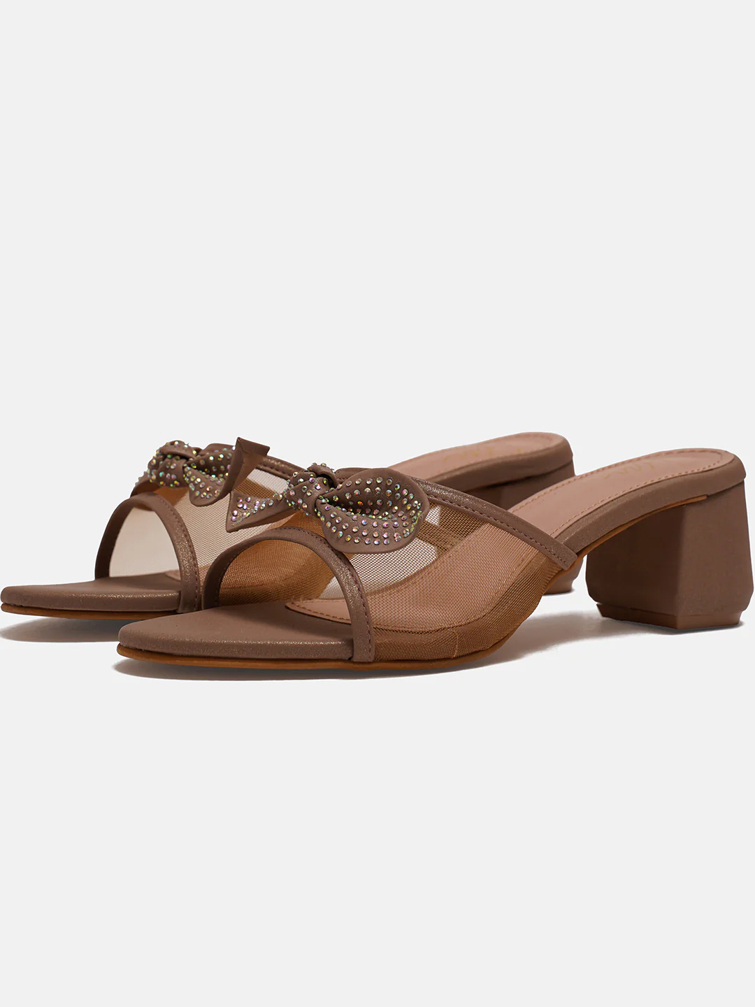 Bow Detail Block Heels - Image 5