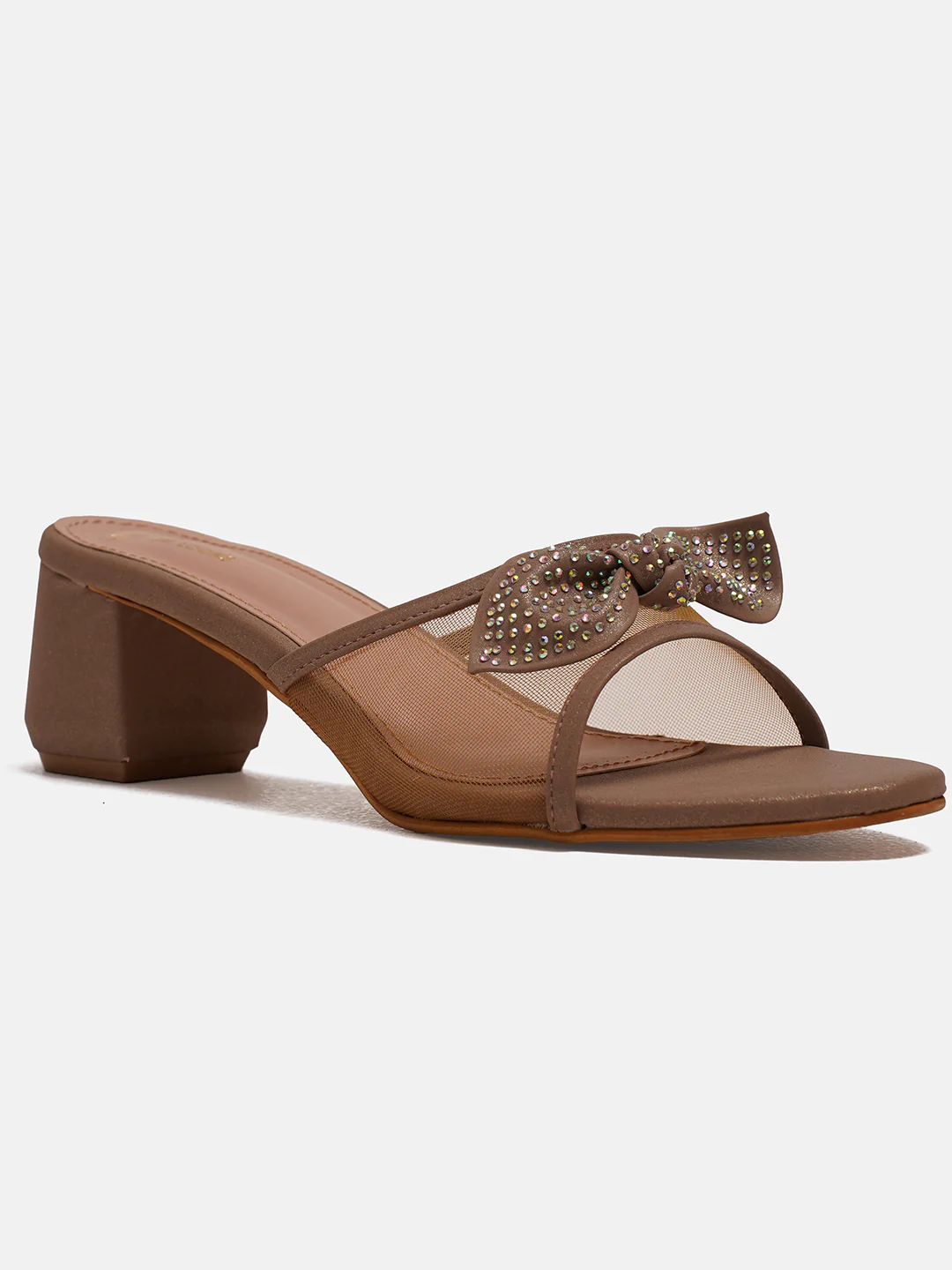 Bow Detail Block Heels - Image 6