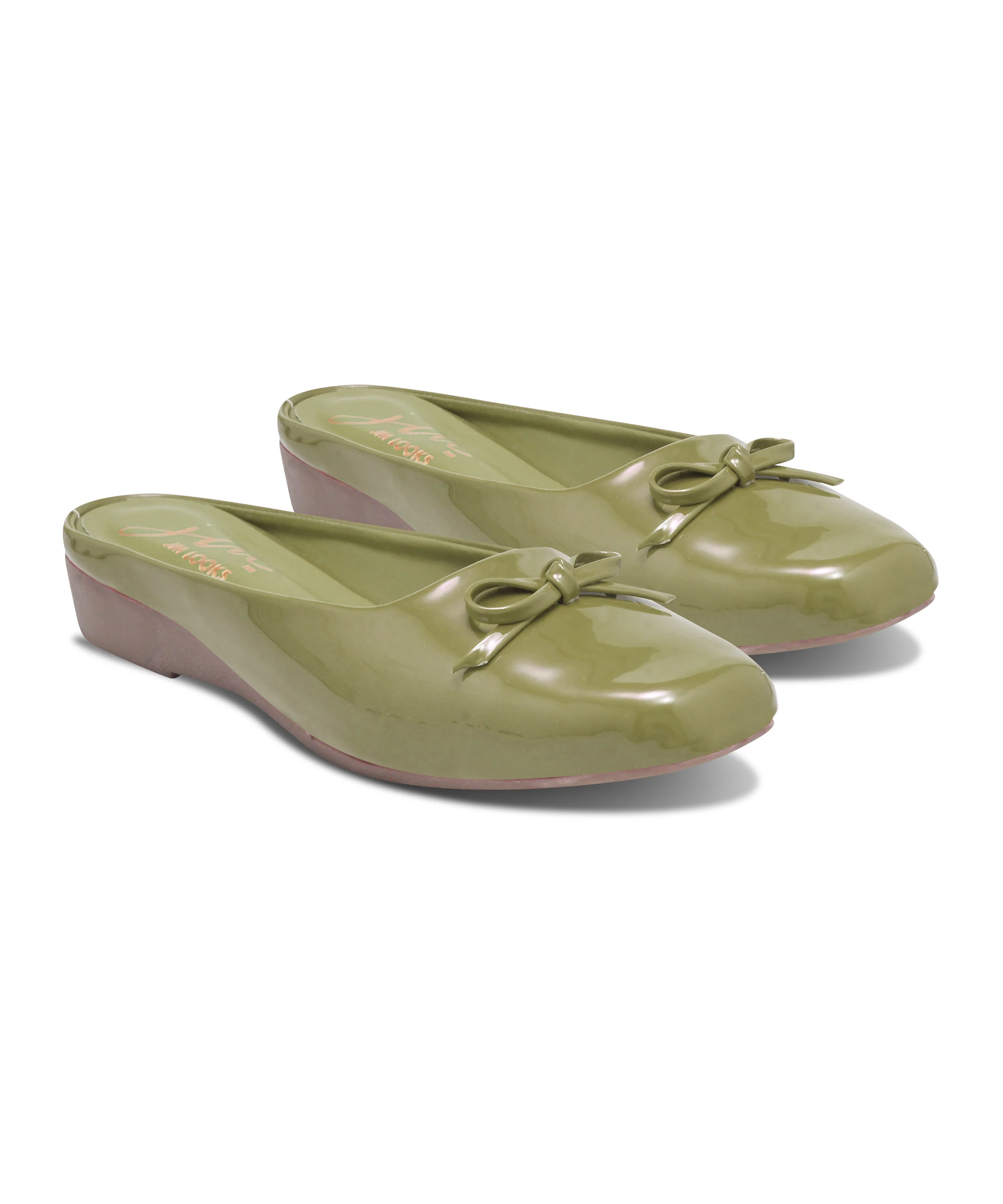 Bow Detail Slip-On Wedge Mules - Image 17