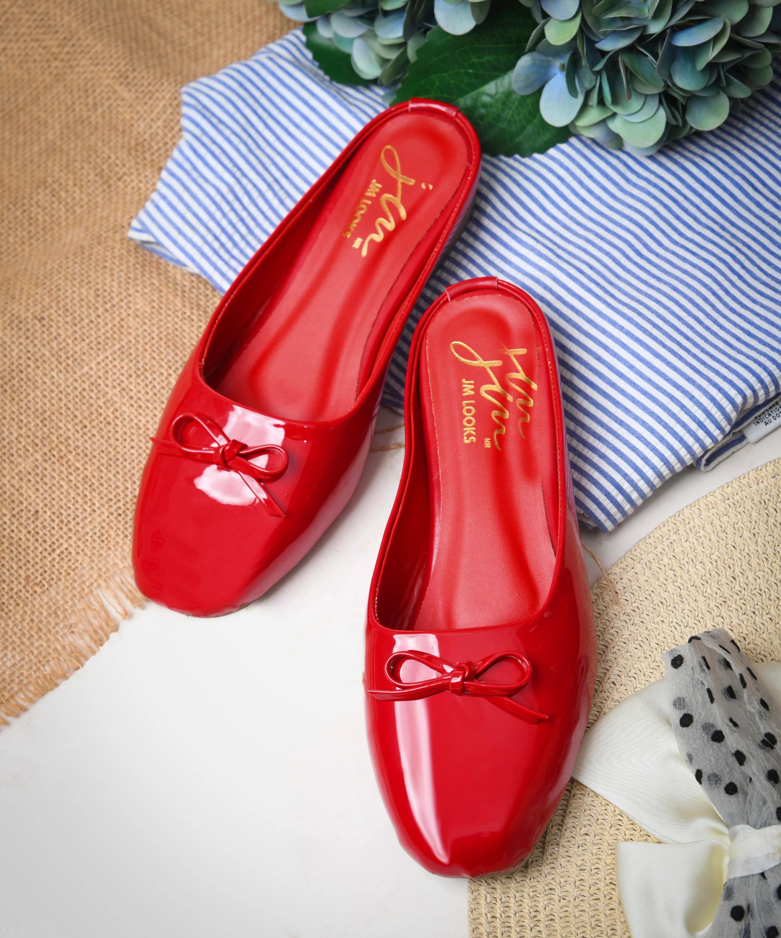 Bow Detail Slip-On Wedge Mules - Image 20