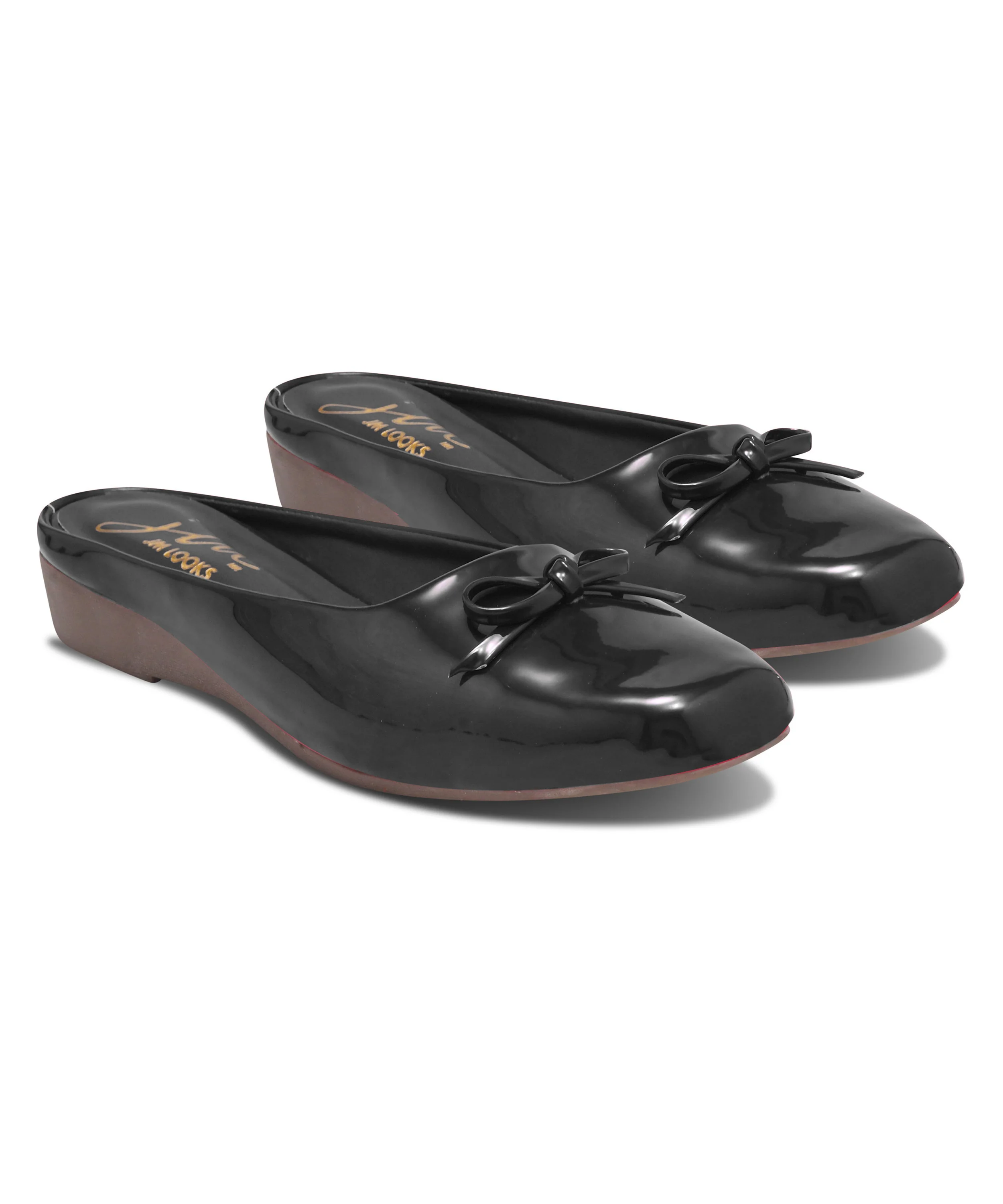 Bow Detail Slip-On Wedge Mules - Image 5