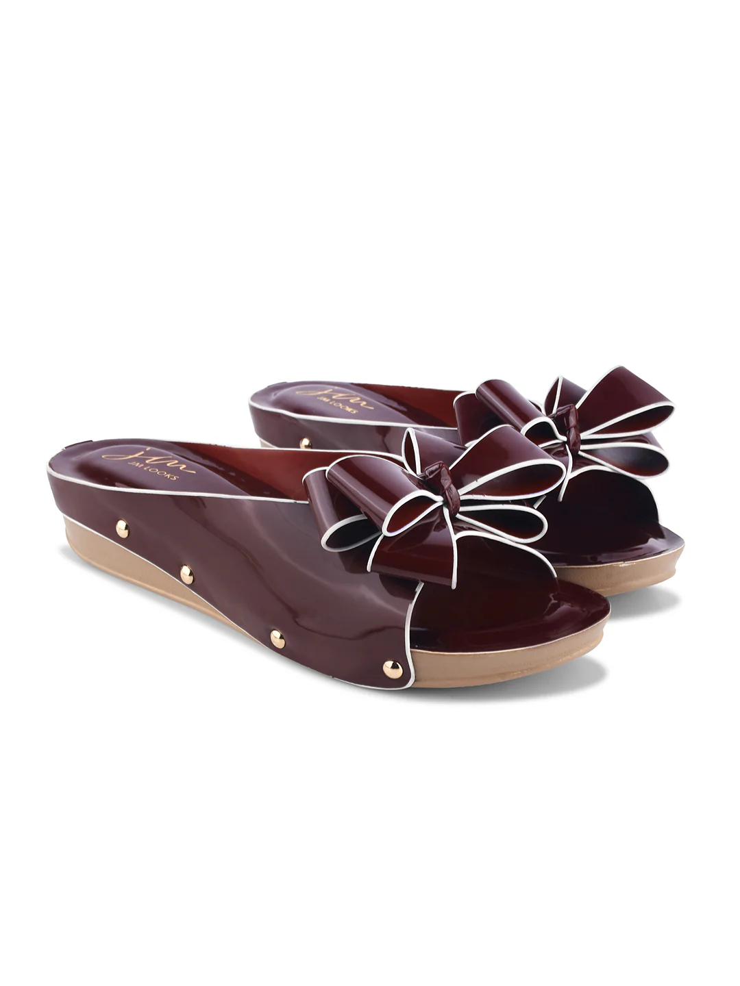 Bow Detail Slip-On Wedge Sandals - Image 11