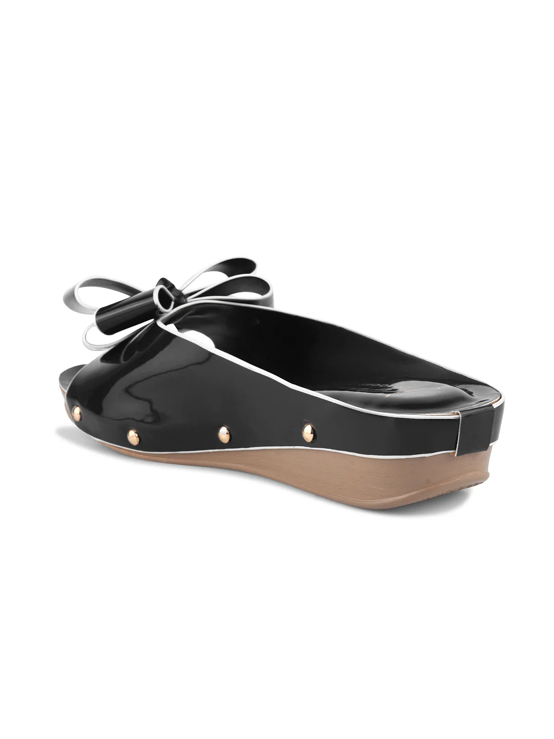 Bow Detail Slip-On Wedge Sandals - Image 6