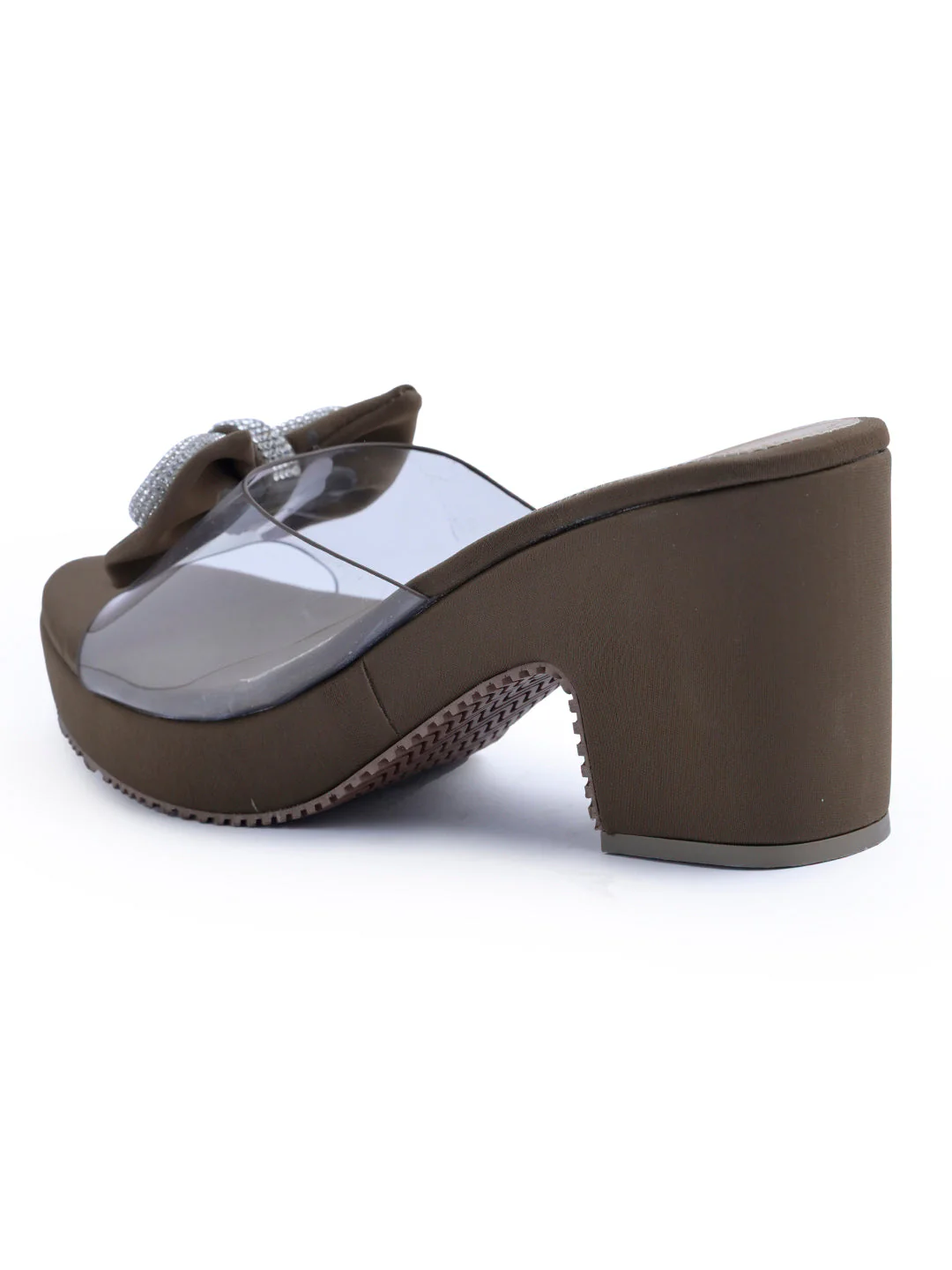 Bow Embellished Transparent Heels - Image 13