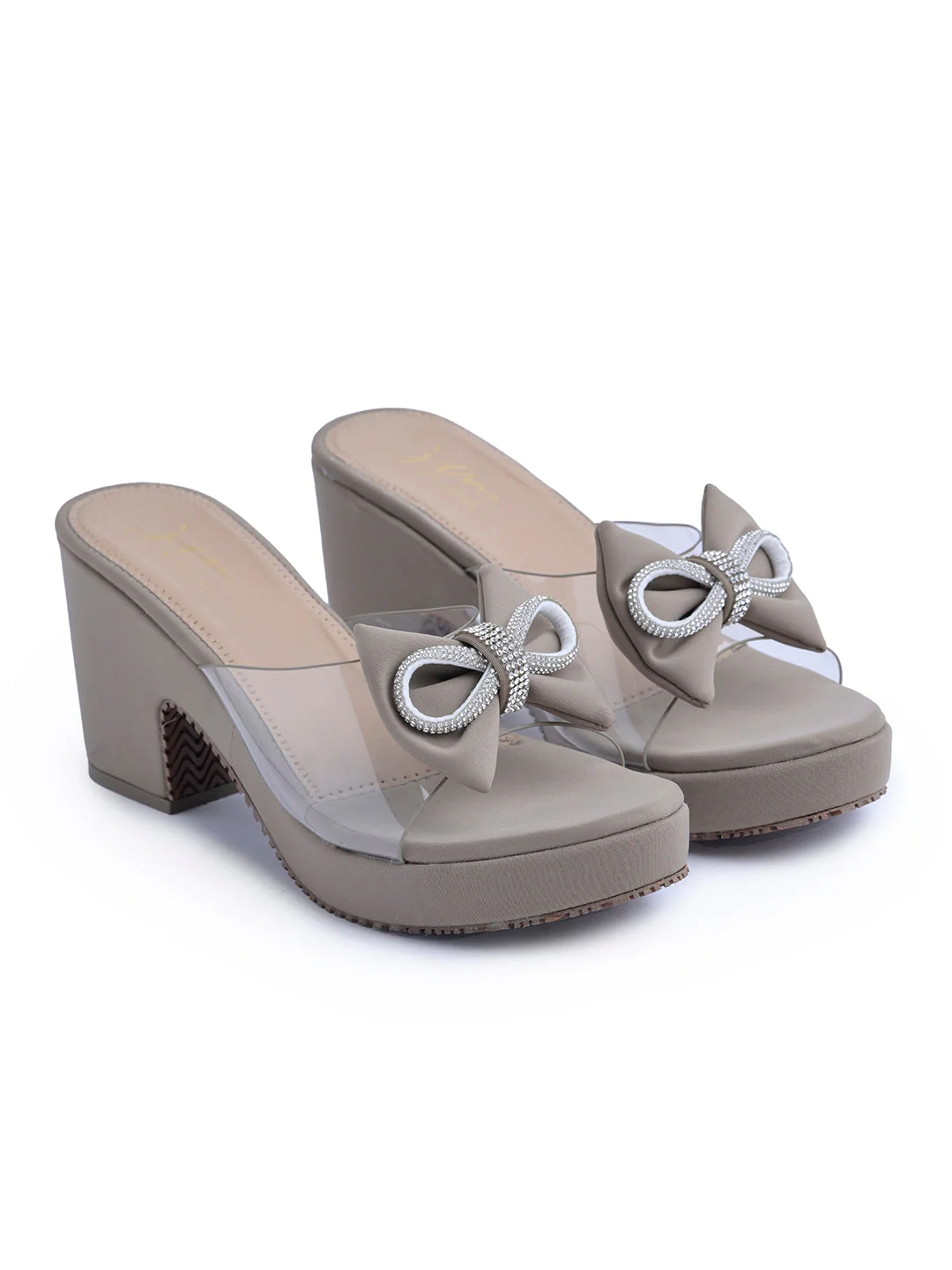Bow Embellished Transparent Heels - Image 18
