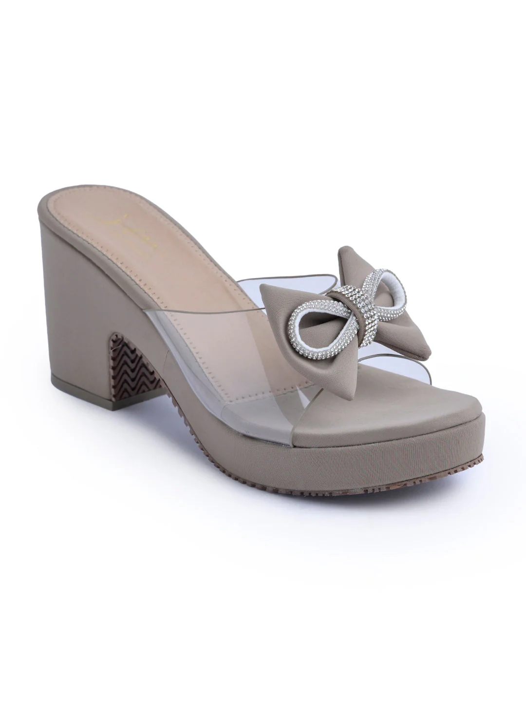 Bow Embellished Transparent Heels - Image 19