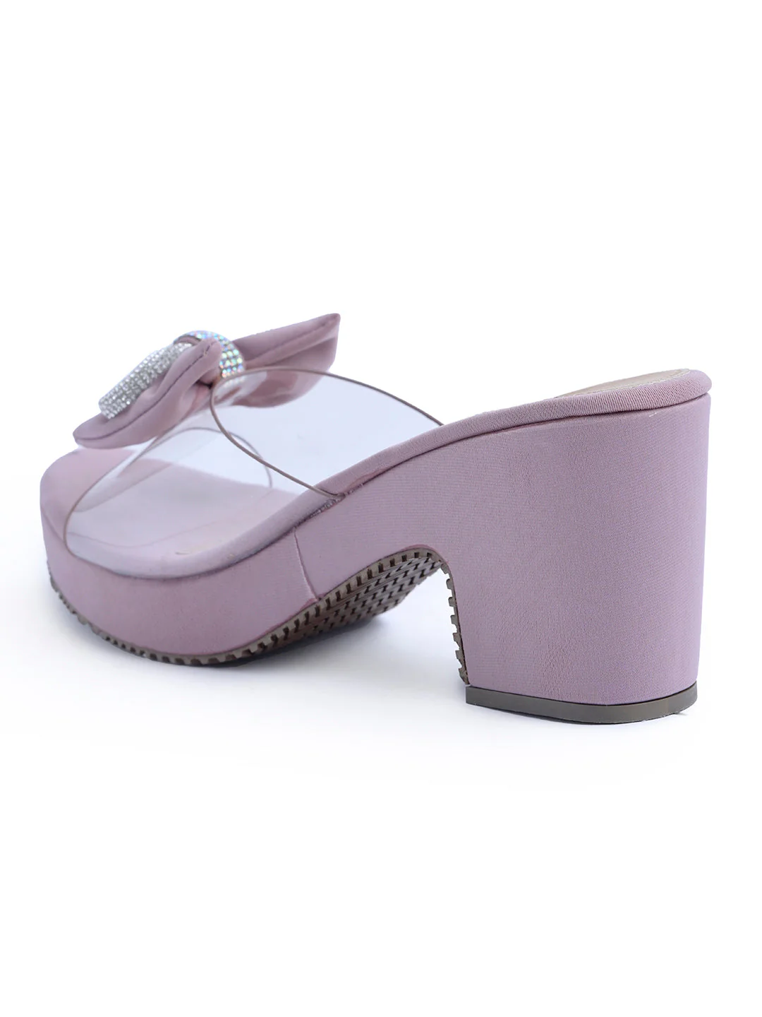 Bow Embellished Transparent Heels - Image 8