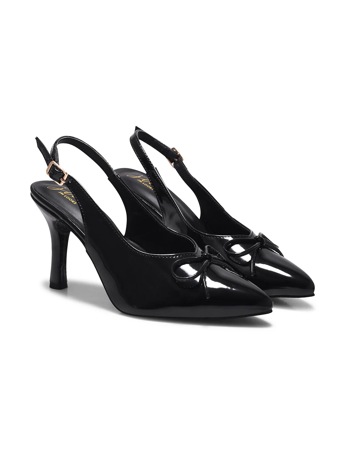 Bow Slingback Stiletto Heels Pointed Toe - Image 10