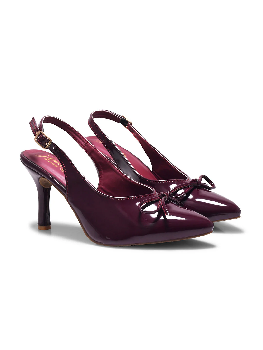 Bow Slingback Stiletto Heels Pointed Toe - Image 7