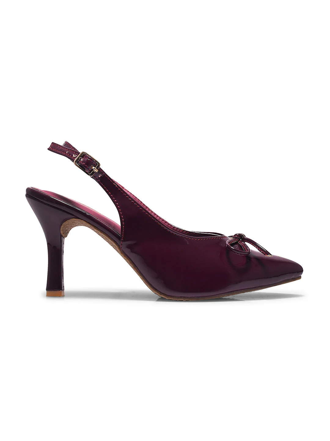 Bow Slingback Stiletto Heels Pointed Toe - Image 7