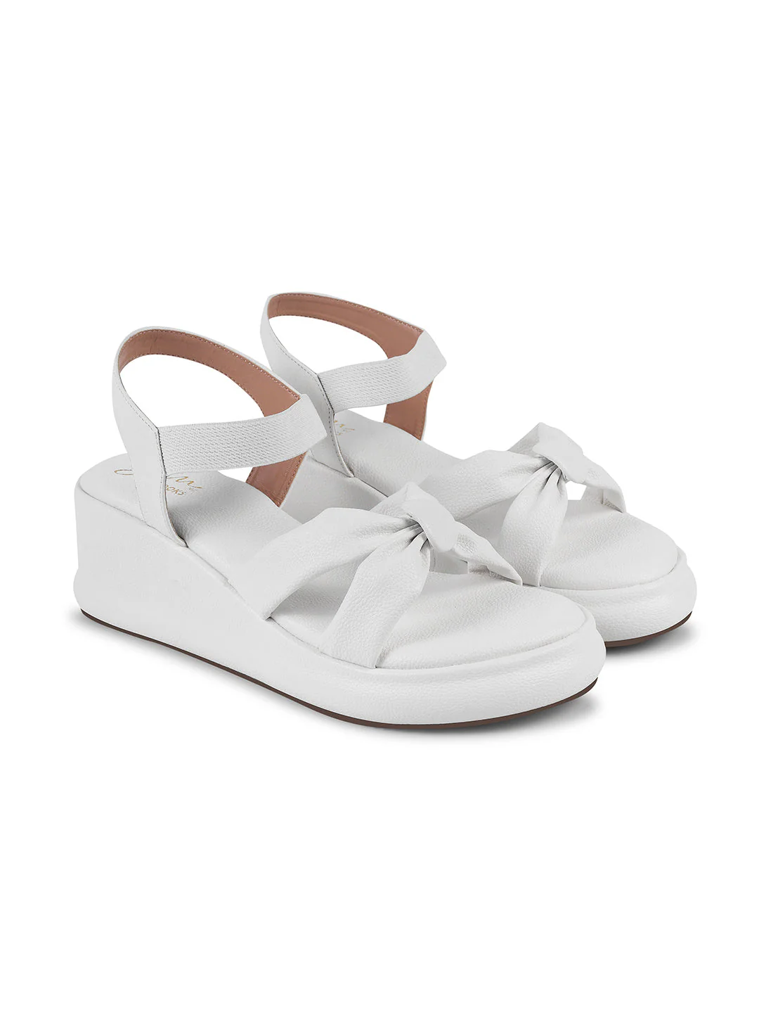 JM Looks Platform Wedge Sandals with Bow - Image 11