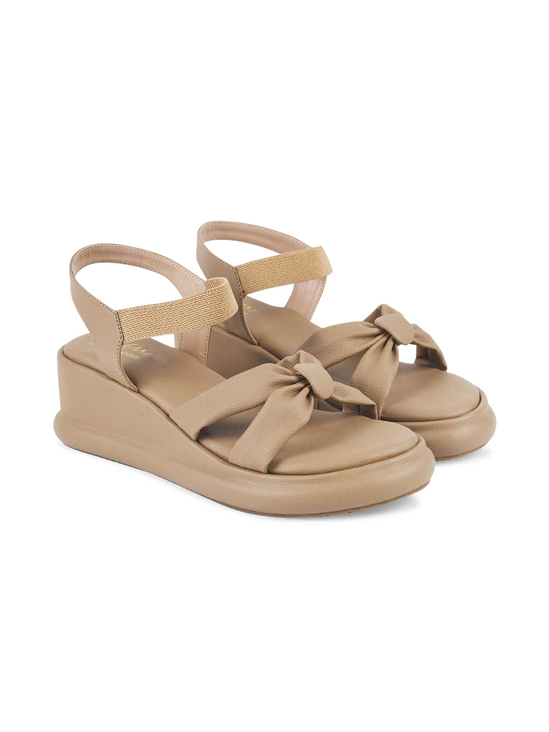 JM Looks Platform Wedge Sandals with Bow - Image 17