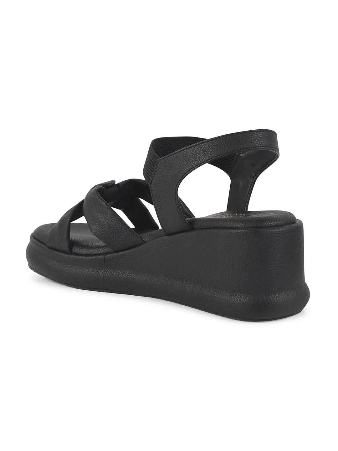 JM Looks Platform Wedge Sandals with Bow - Image 6