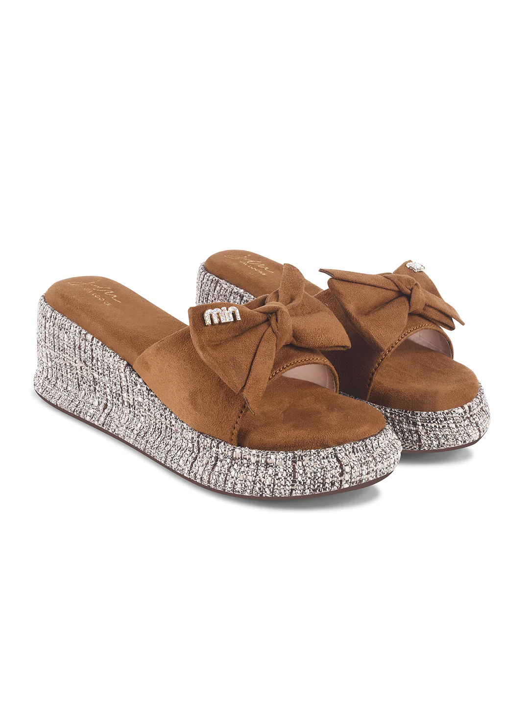 Bowknot Platform Wedge Sandals - Image 11