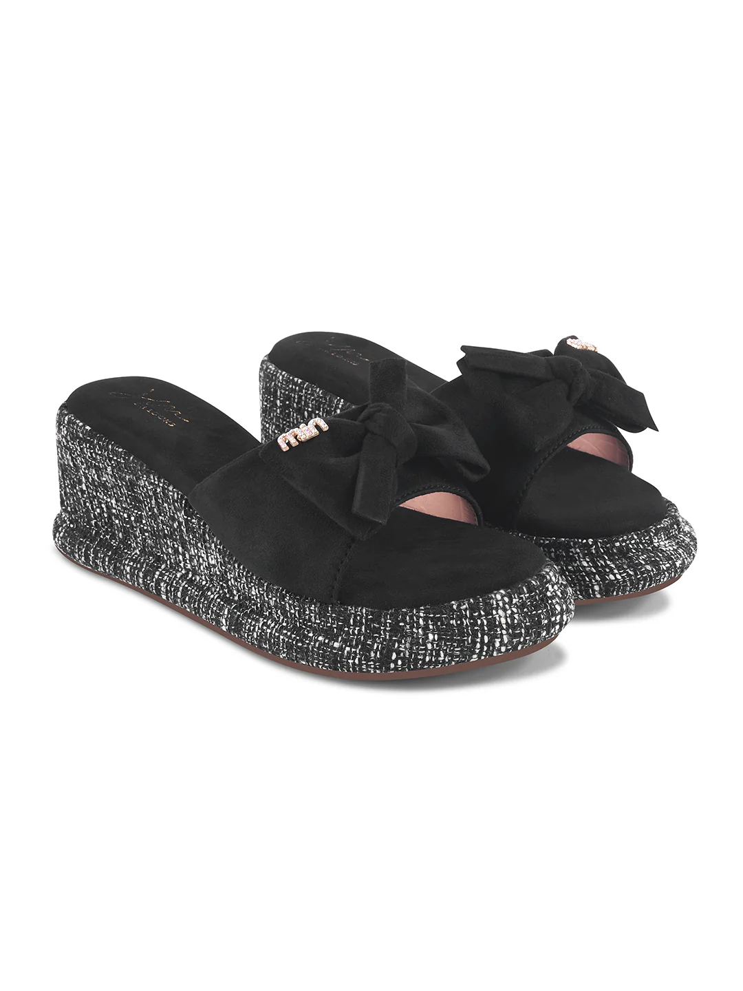 Bowknot Platform Wedge Sandals - Image 5