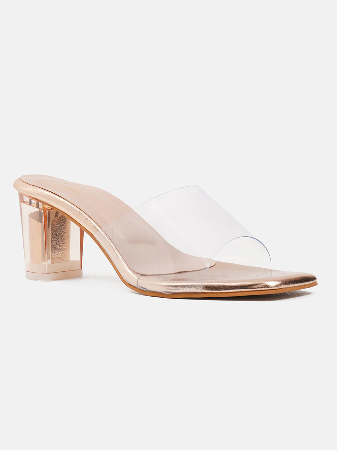 Jm Looks Clear Strap Block Heels for Women & Girls - Image 12