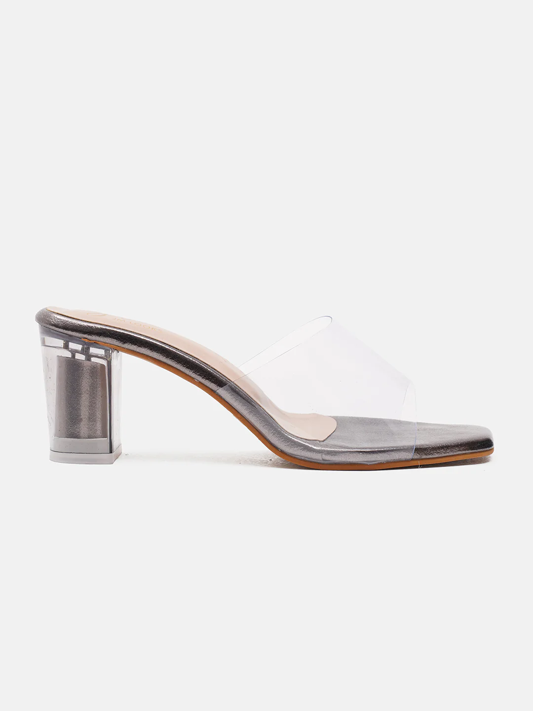 Jm Looks Clear Strap Block Heels for Women & Girls - Image 5