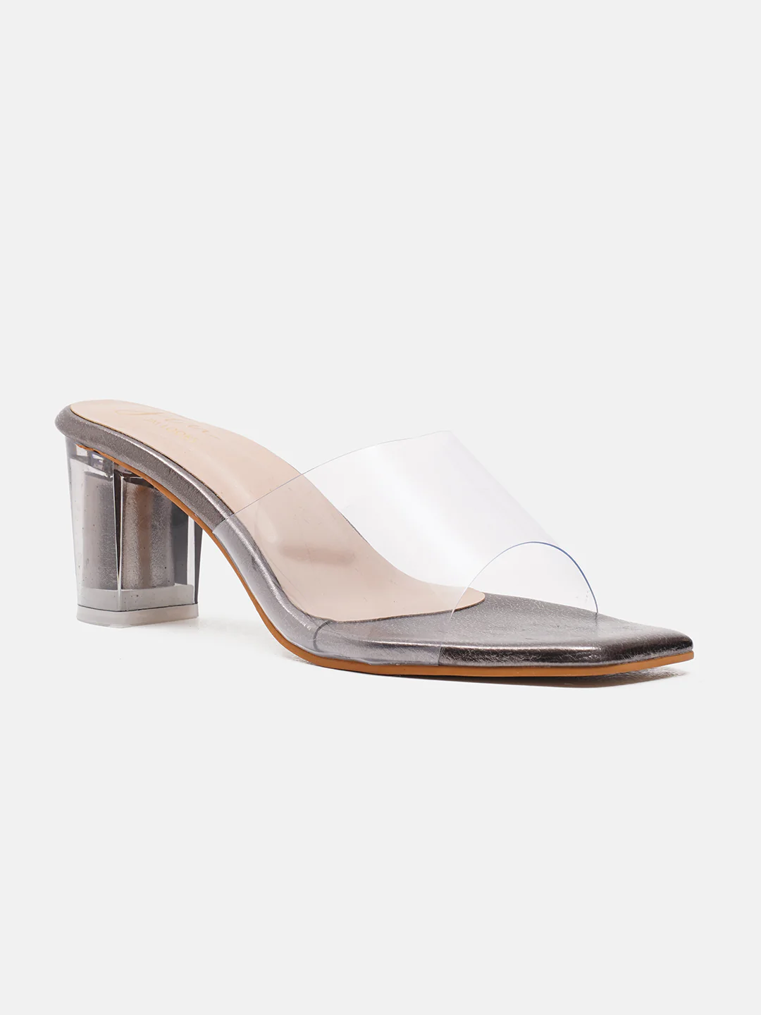 Jm Looks Clear Strap Block Heels for Women & Girls - Image 6